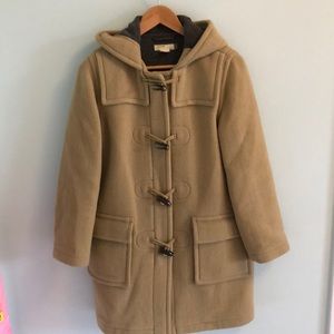 J. Crew Melton Wool Hooded Coat